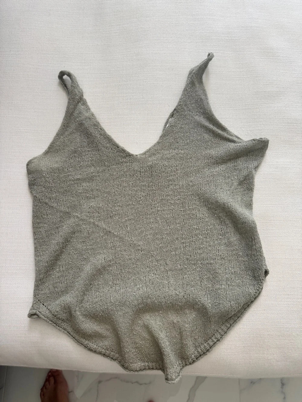 Free People Seafoam Green Knit Tank Top